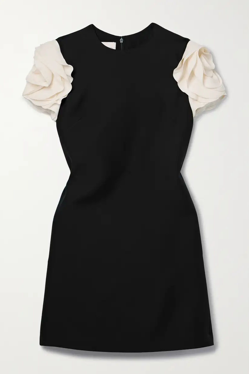 BLACK CADY DRESS